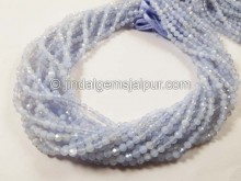 Natural Chalcedony Micro Cut Round Beads